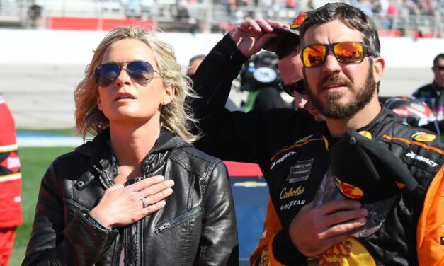 Fox Sports interviews Sherry and Martin before the Daytona 500